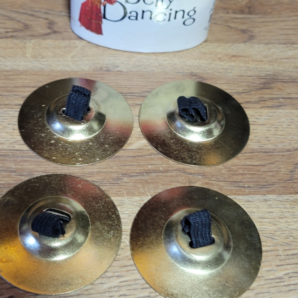 Gold Finger Cymbals/ Belly Dancing